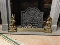 Antique Fireplace's Ashtray, Carved with a Mythological Figure, 19th Century