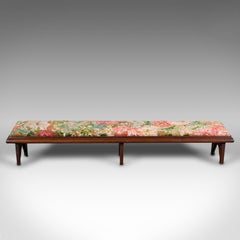 Antique Fireside Foot Rest, English, Oak, Kneeling Stool, Victorian, Circa 1850