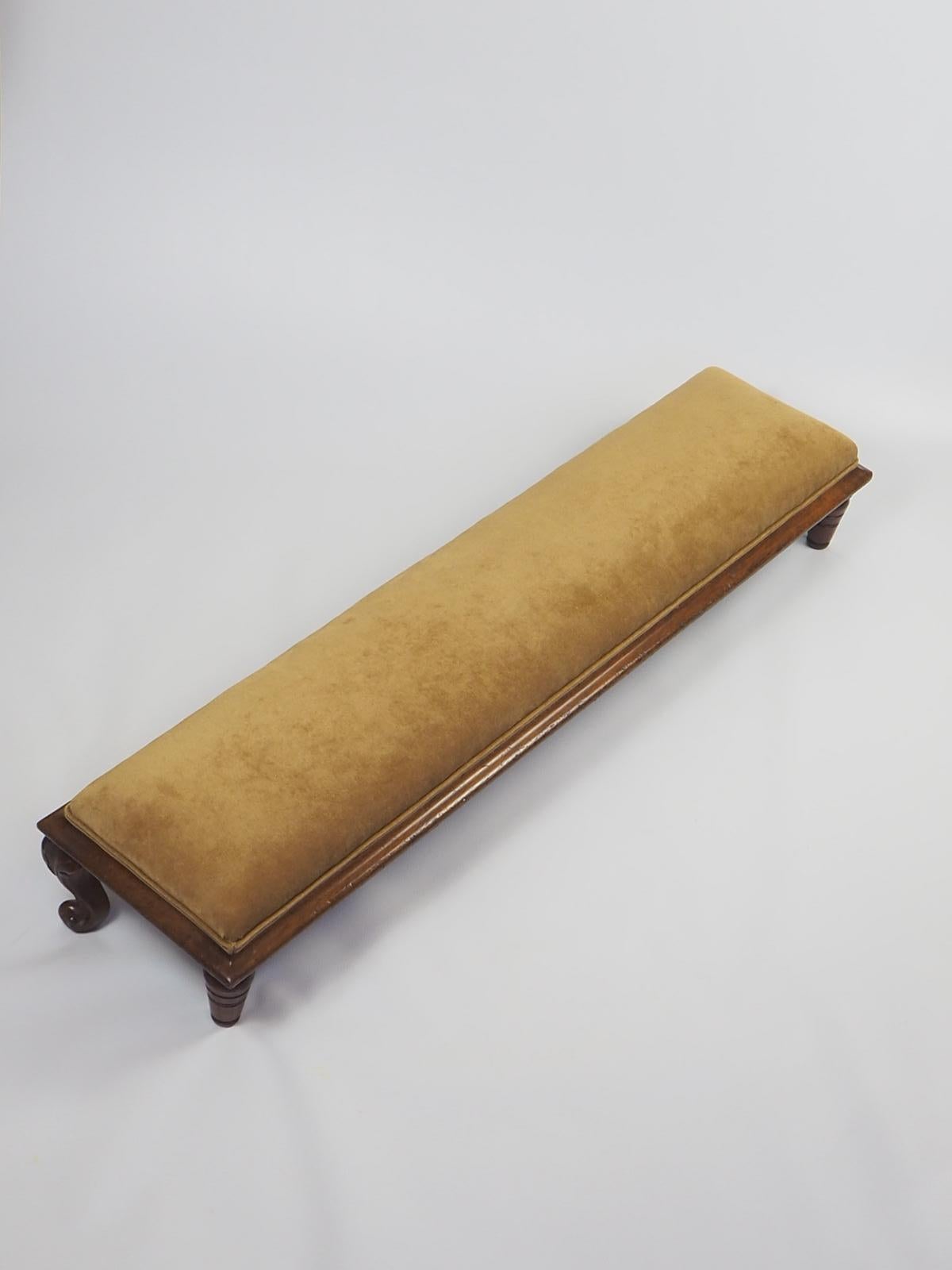 Antique Fireside Foot Rest, English, Walnut, Kneeling Stool, Circa 1860 In Good Condition In Lincoln, GB