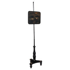 Pantalla de poste para chimenea antigua, inglesa, regulable en altura, estética, victoriana