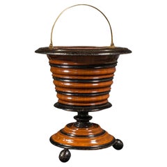 Used Fireside Store, Dutch, Walnut, Jardiniere, Log Bin, Victorian, C.1900