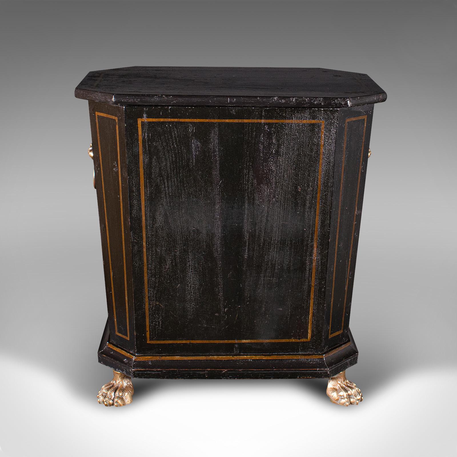 British Antique Fireside Store, English Pine, Log, Coal Bin, Aesthetic Period, Victorian For Sale