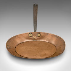 Antique Fireside Warming Pan, English, Copper, Decorative, Georgian, circa 1750