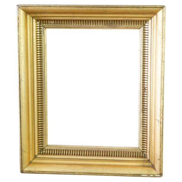 Antique First Finish Giltwood Art Frame Circa 1840 For Sale at 1stDibs