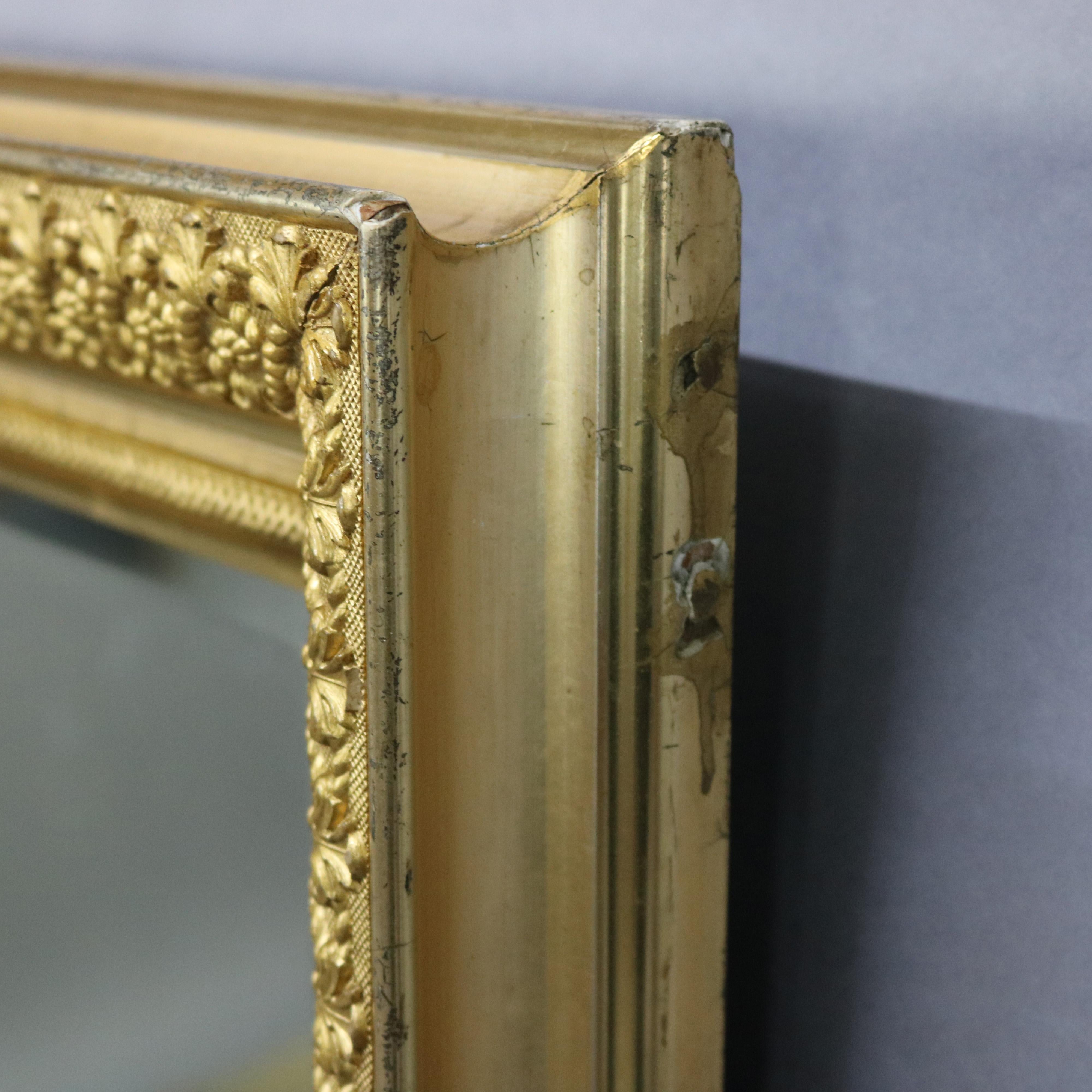 Antique First Finish Gold Giltwood Wall Mirror, Circa 1890 2