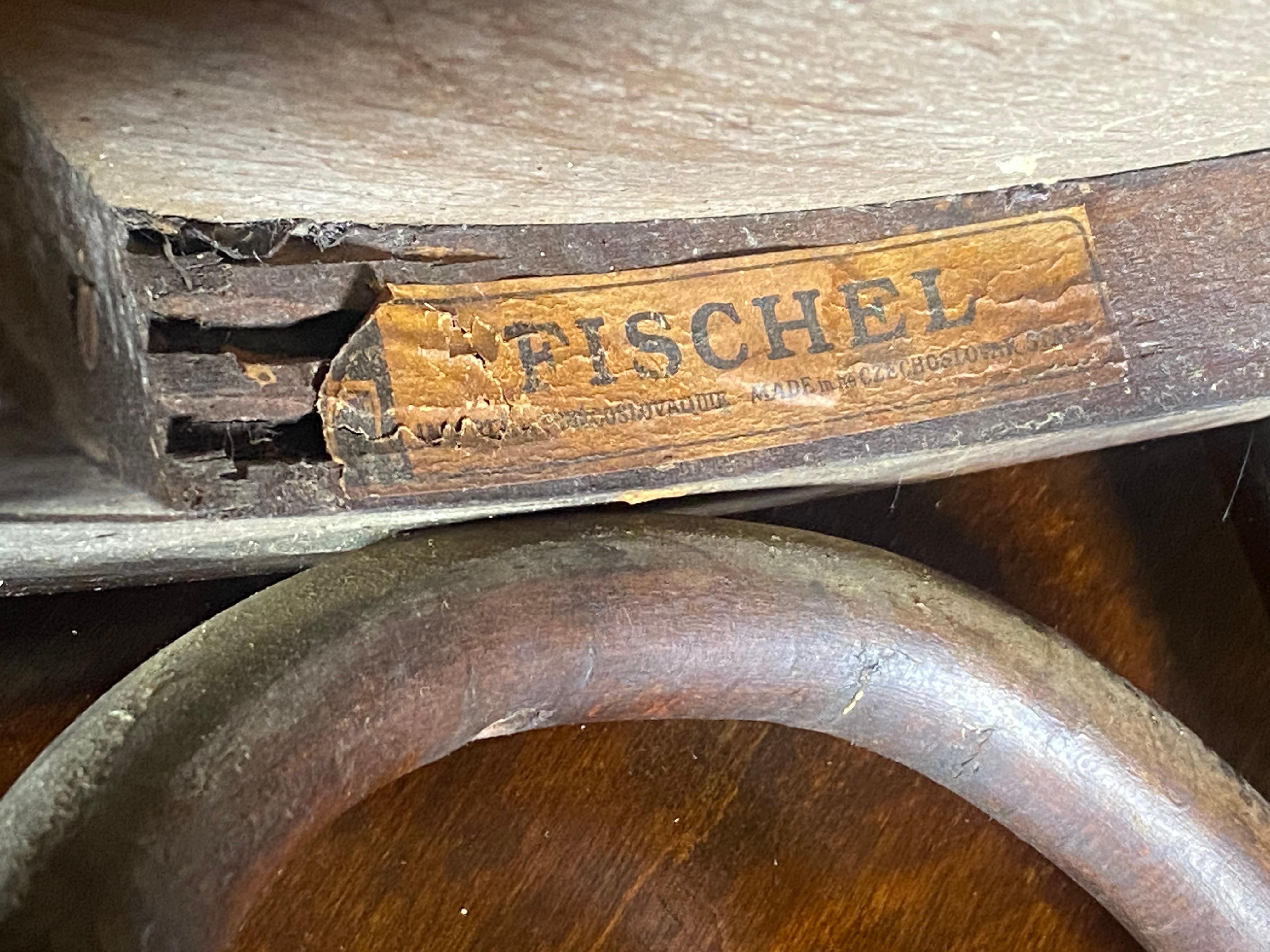 Antique Fischel Bentwood Bistro /Cafe' Chairs, Vienna 1920s. Set of 6 For Sale 7