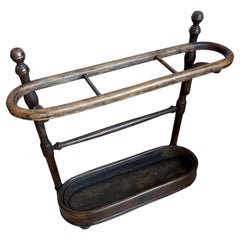 Antique Fischel Bentwood Umbrella and Stick Stand, Austria-Hungary, circa 1920