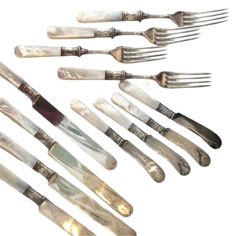mother of pearl silverware
