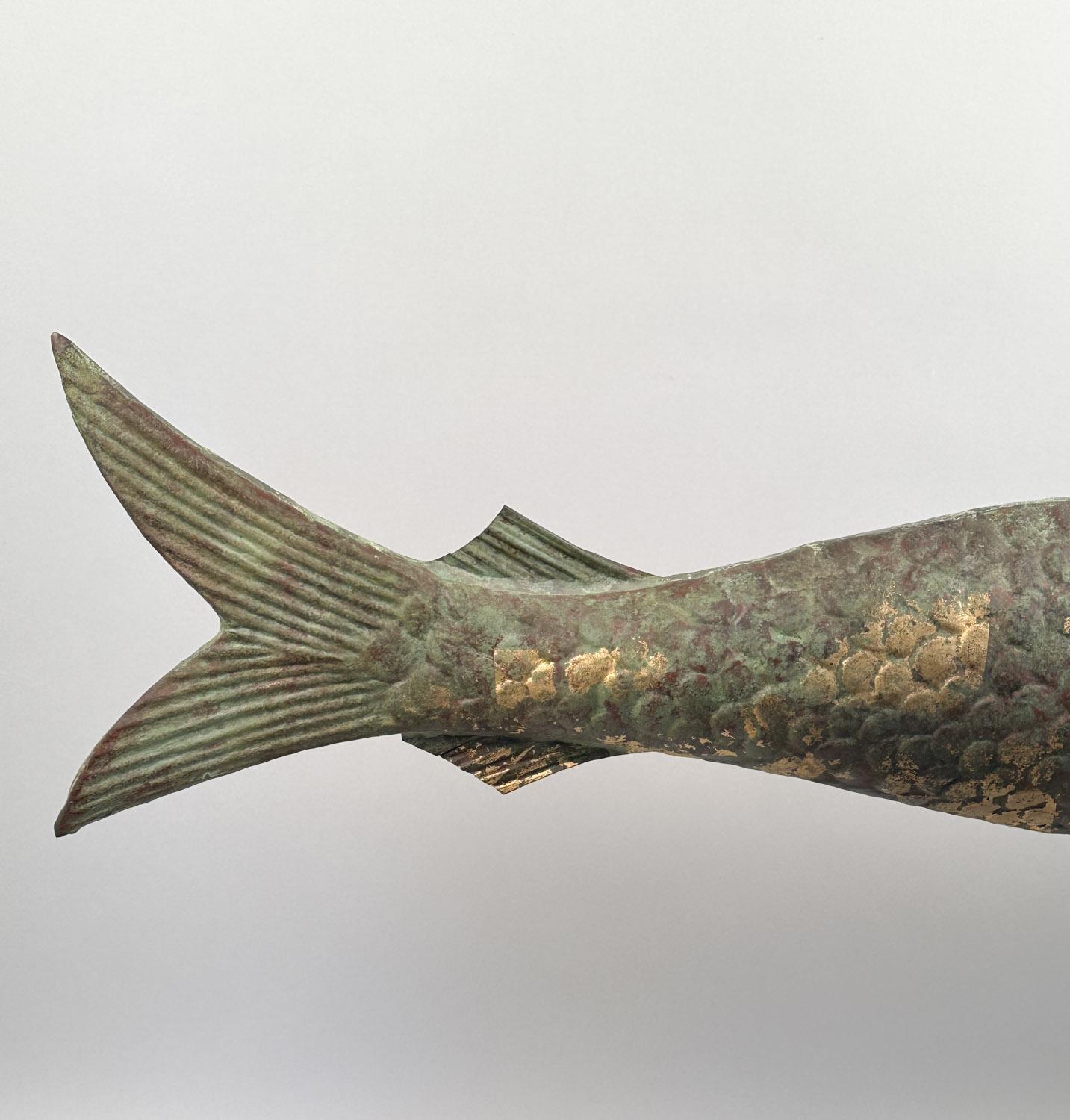 Antique Fish Weathervane In Good Condition For Sale In Sandwich, MA