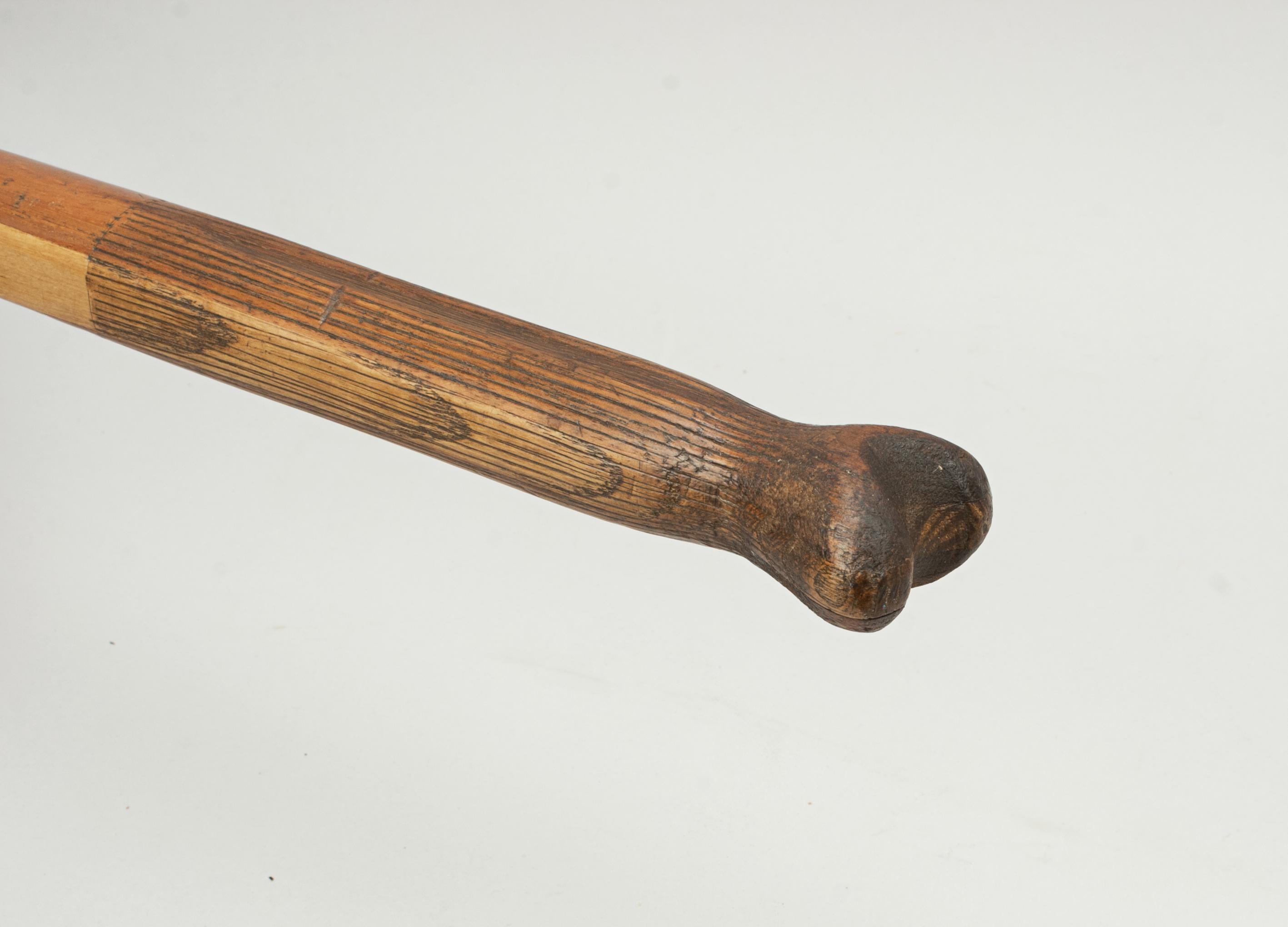 Antique Fishtail Tennis Racket, The Radian 5