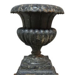 Antique Fiske School Cast Iron Garden Urn C1890