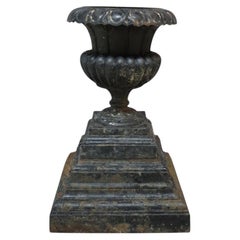 Antique Fiske School Cast Iron Garden Urn C1890