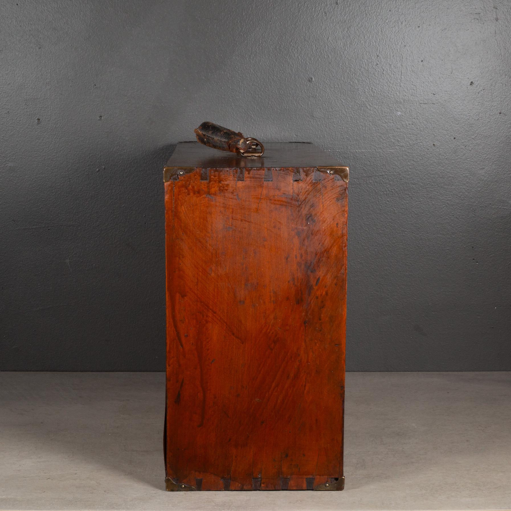 Antique Five Drawer Mahogany Machinist's Chest c.1910-1925 In Good Condition In San Francisco, CA