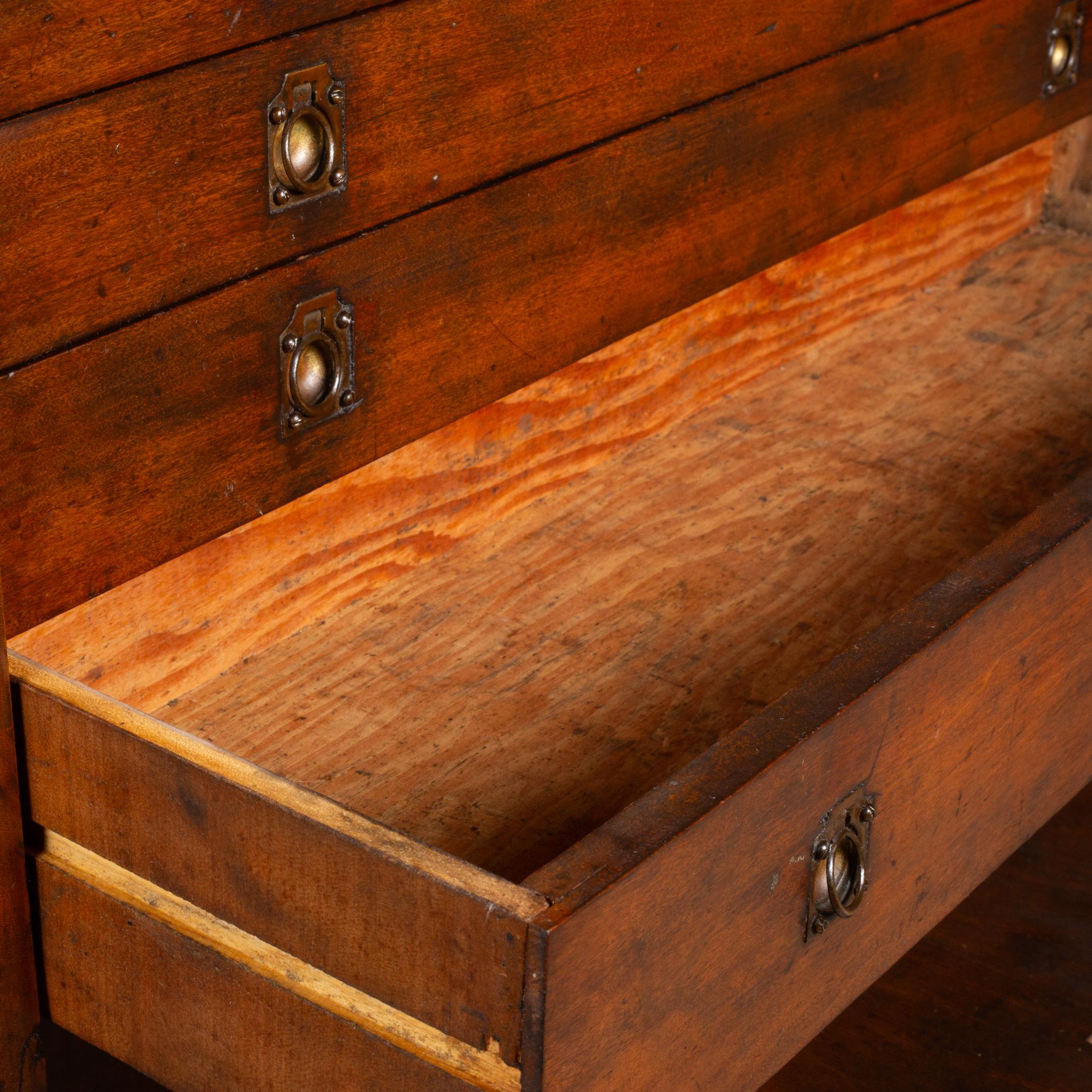 Antique Five Drawer Mahogany Machinist's Chest c.1910-1925 1