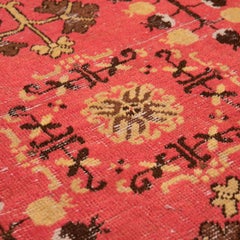 Antique Five Medallion Samarkand Carpet, c. 1920