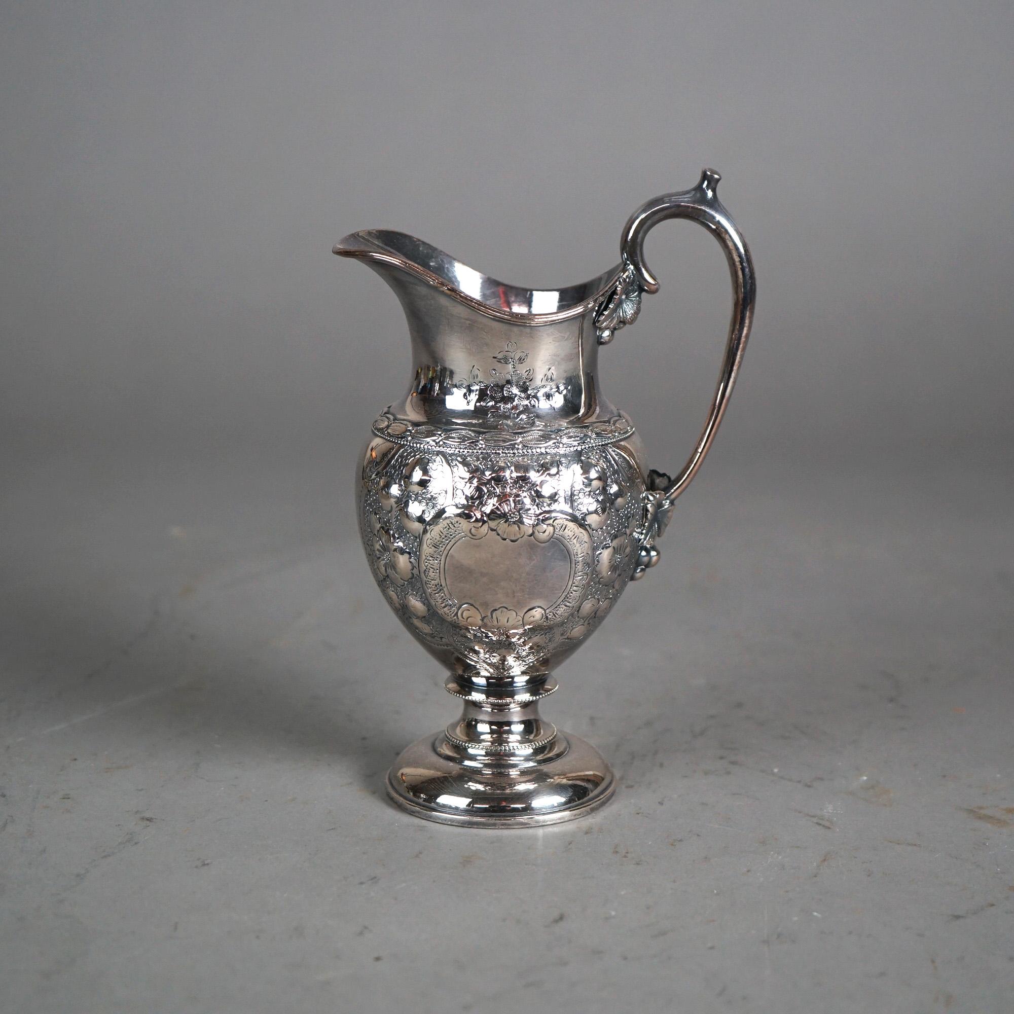 Placcato argento Antico set da tè in cinque pezzi placcato in argento E. B. Maltby C1890 in vendita