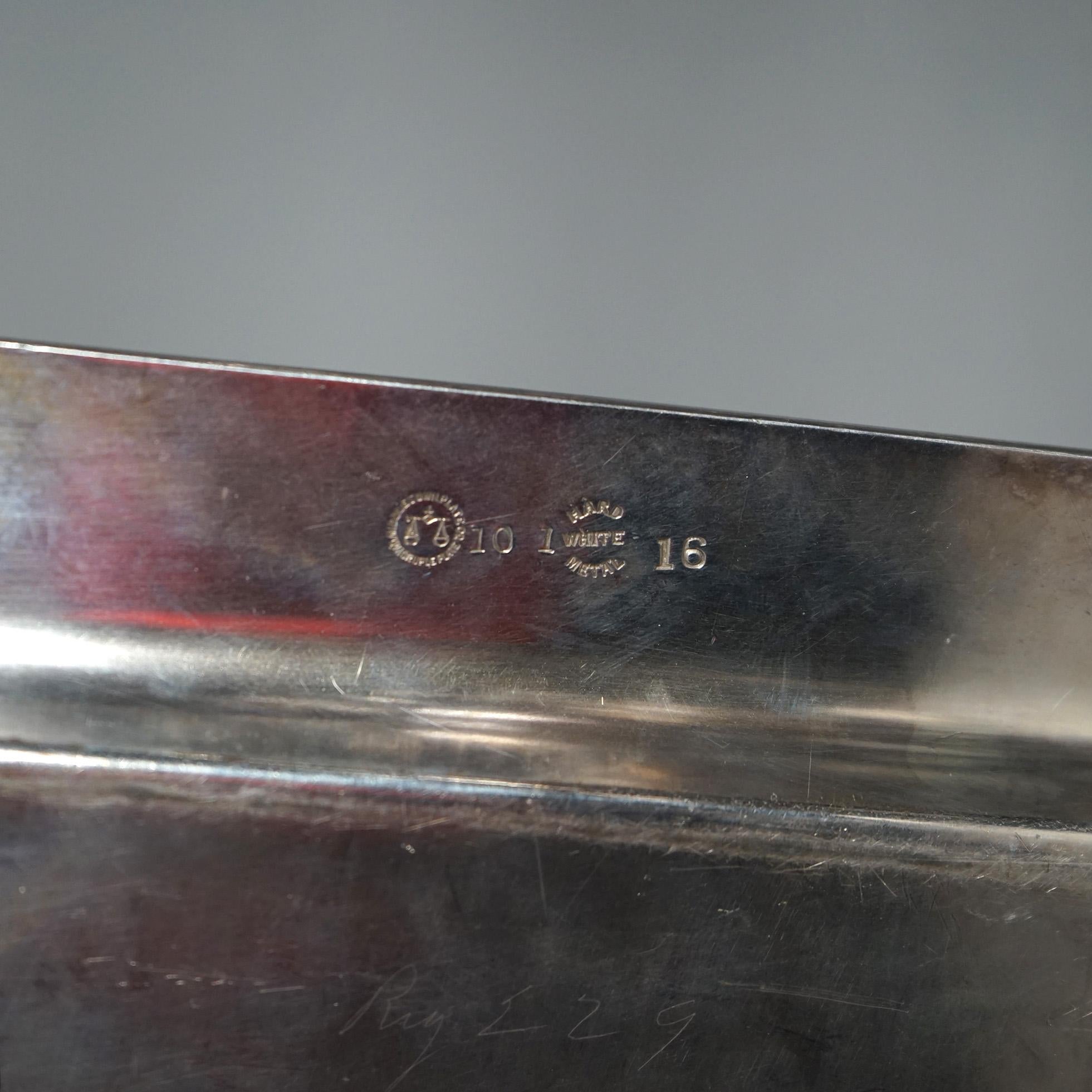 Antico set da tè figurato Reed & Barton in argento placcato in cinque pezzi C1890 in vendita 6
