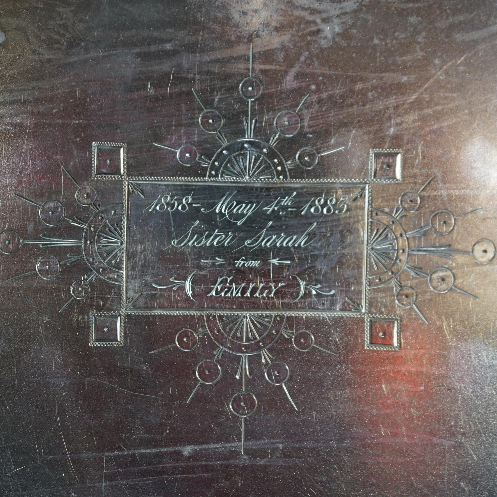 Antico set da tè figurato Reed & Barton in argento placcato in cinque pezzi C1890 in vendita 4