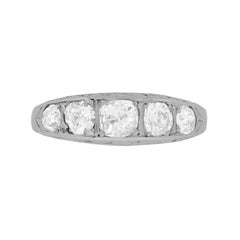 Antique Five-Stone Diamond Ring, circa 1910