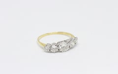 Antique Five-Stone Graduated Old Cut Diamond Ring, circa 1910