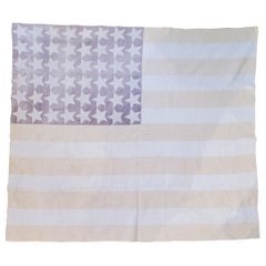 Vintage Flag Quilt from 1915 Hand Sewn Stars