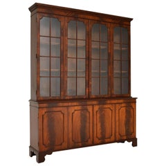 Antique Flame Mahogany Bookcase