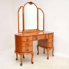 Antique Flame Mahogany Dressing Table