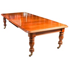 Antique Flame Mahogany Extending Dining Table, 19th Century