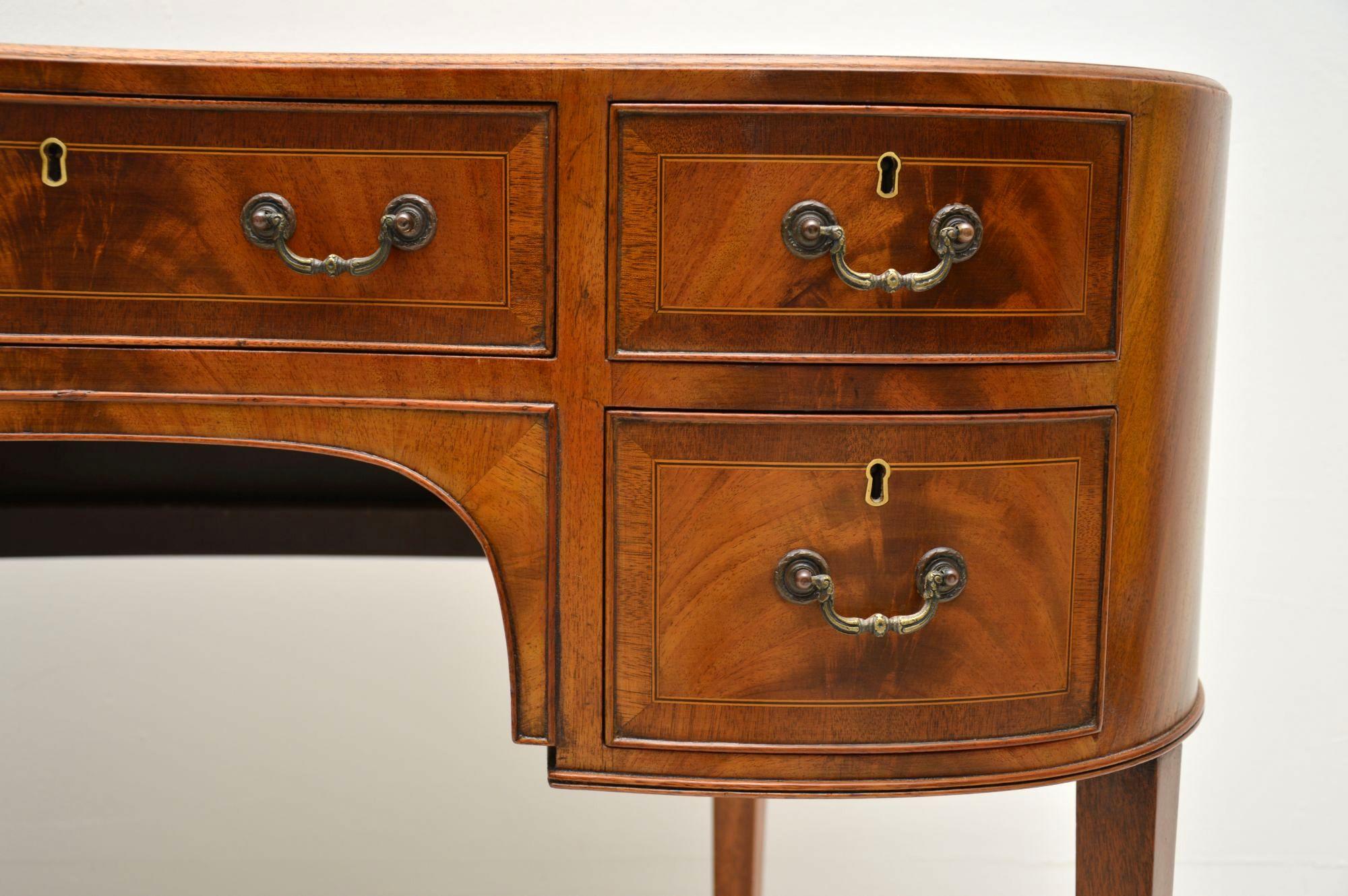 kidney shaped desk antique
