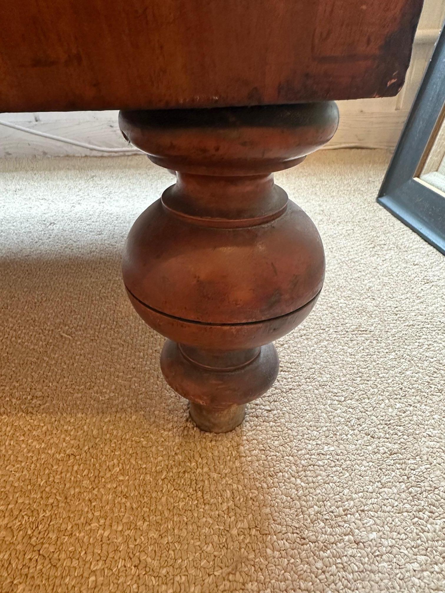 Antique Flame Mahogany Scottish Tall Chest of Drawers 13