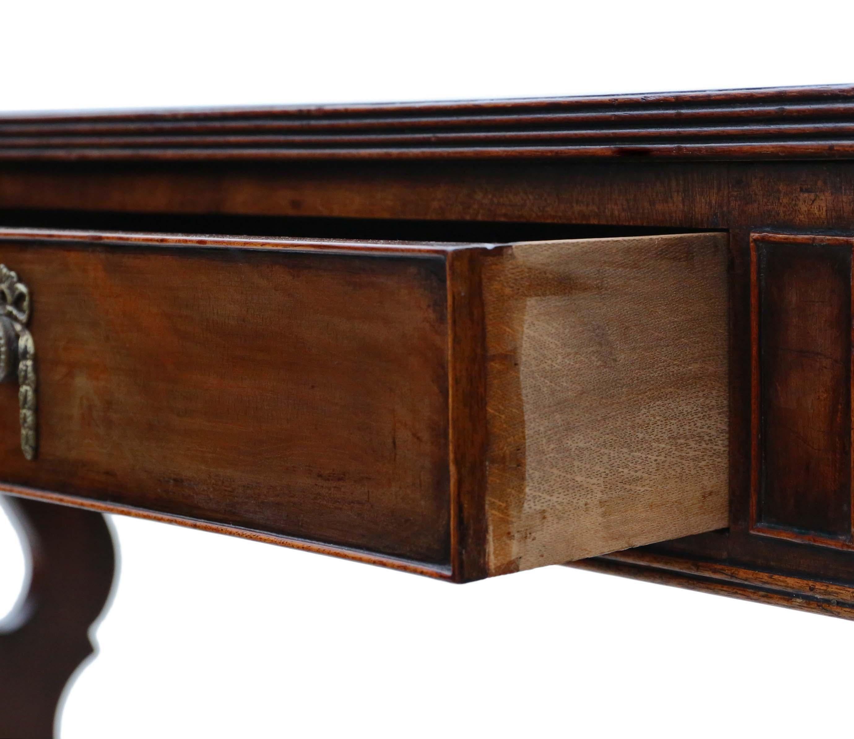 Antique Flame Mahogany Writing Table Desk 19th Century Revival, C1920 6