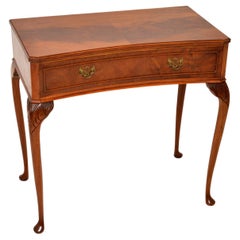Antique Flame Wood Console / Side Table