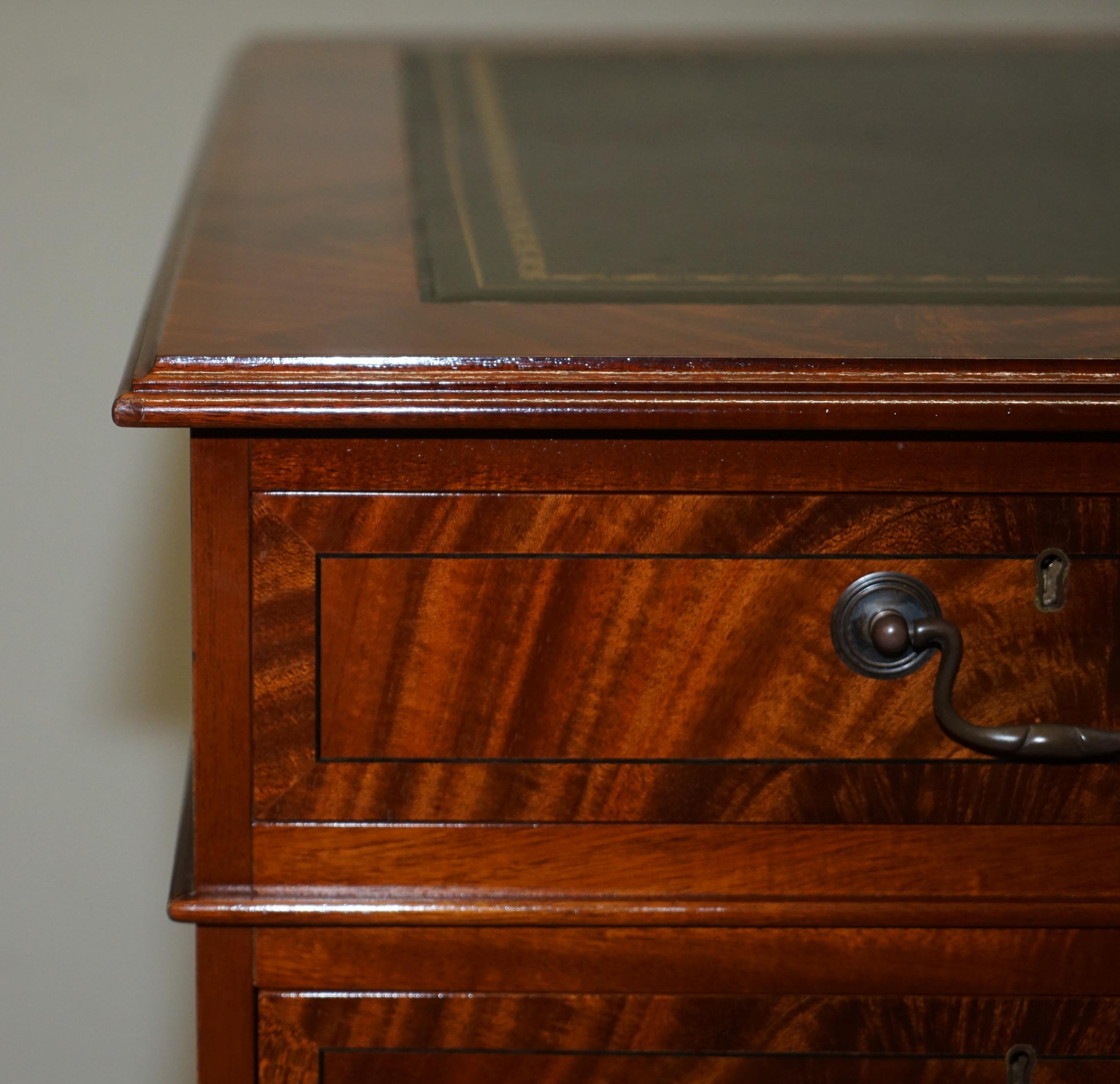 Early 20th Century ANTIQUE FLAMED HARDWOOD DESK FROM PRINCESS DIANA'S FAMiLY HOME SPENCER HOUSE For Sale