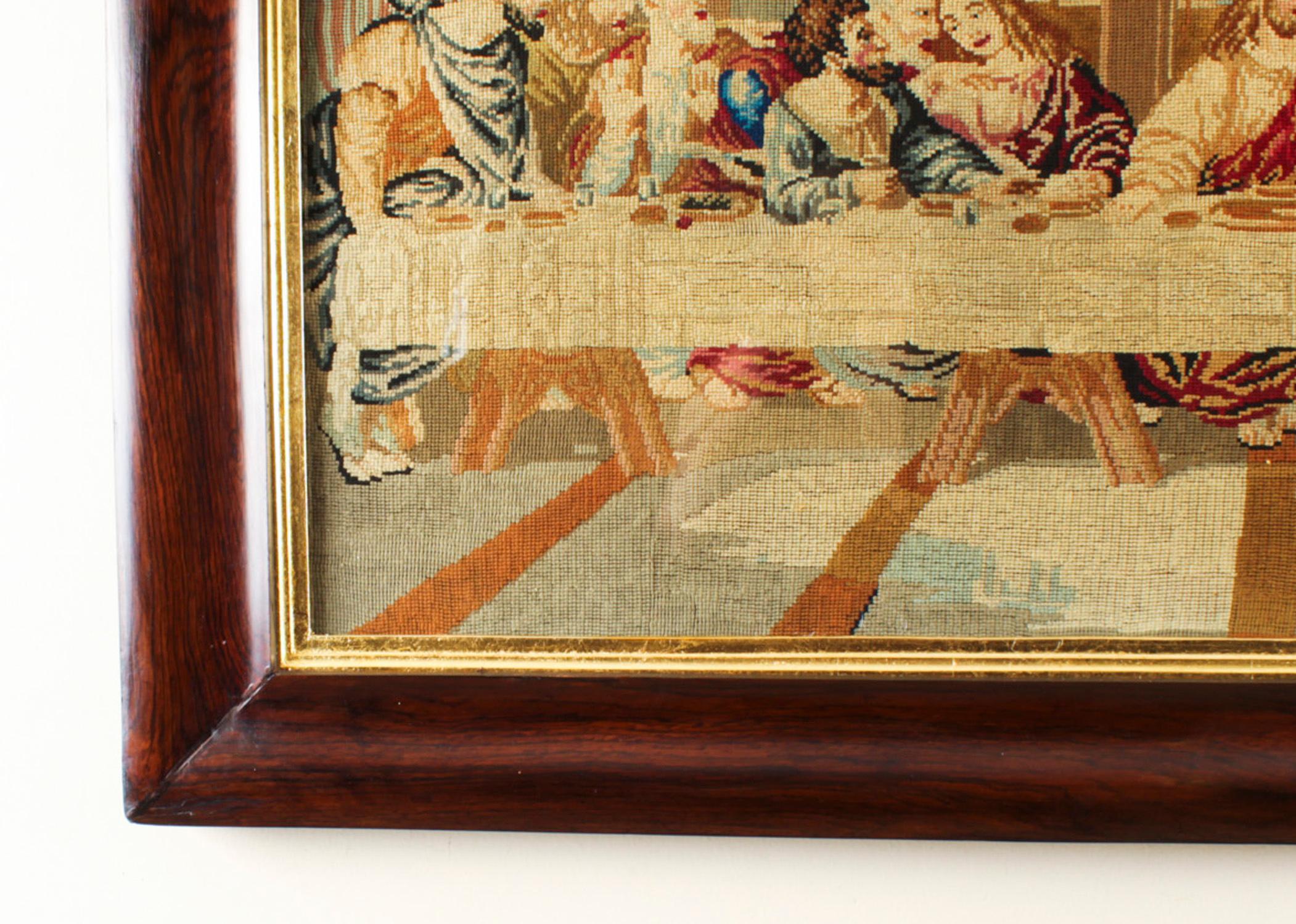antique last supper tapestry