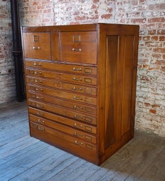 Antique Flat File / Map Cabinet