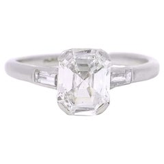 Antique Flat Step Cut Diamond ring, ca. 1900