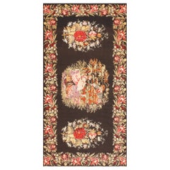 Antique Flat-Woven Romanian Bessarabian Kilim Rug. Size: 6 ft 3 in x 11 ft 6 in