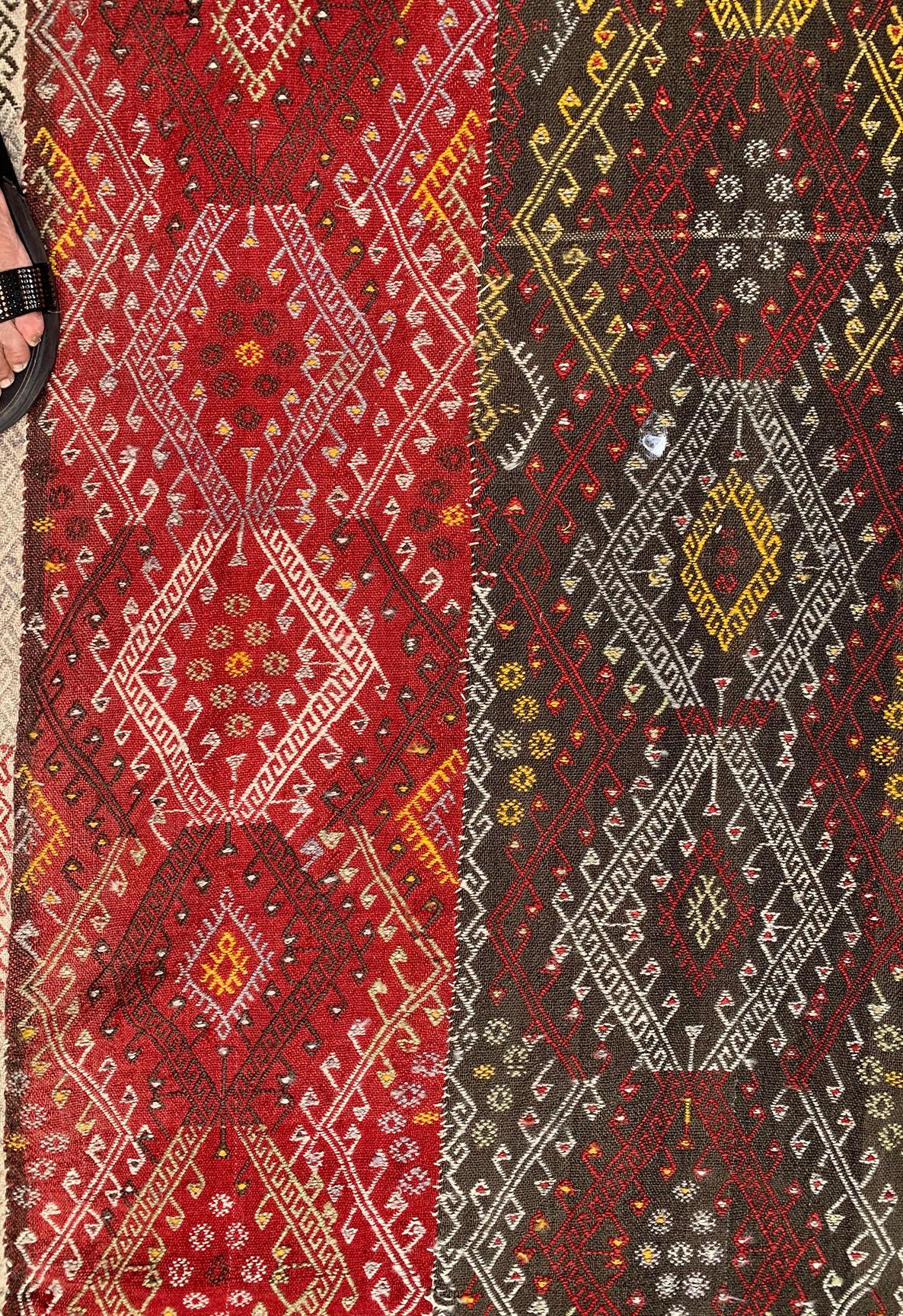 Antique Flatweave Jajim Weaving 5'11 x 14'11. For Sale 4