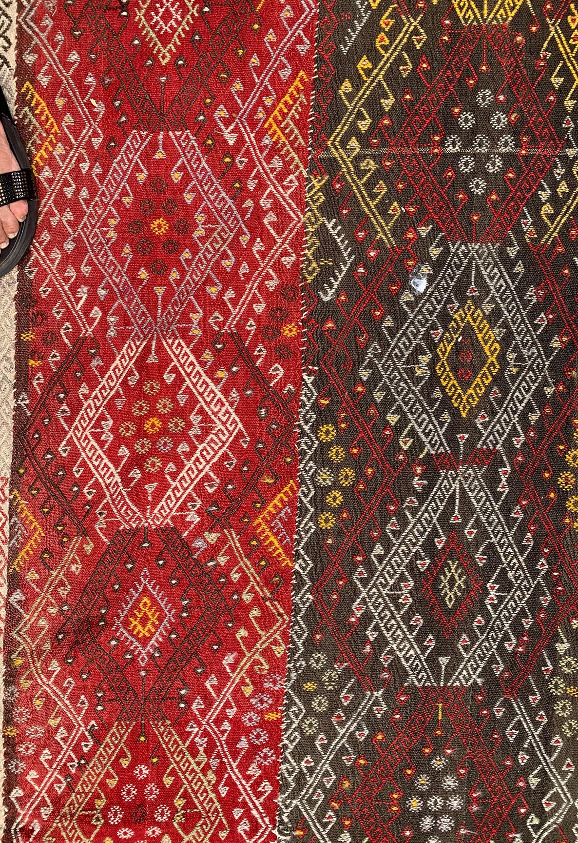 Tessitura antica a trama piatta Jajim 5'11 x 14'11 in vendita 4