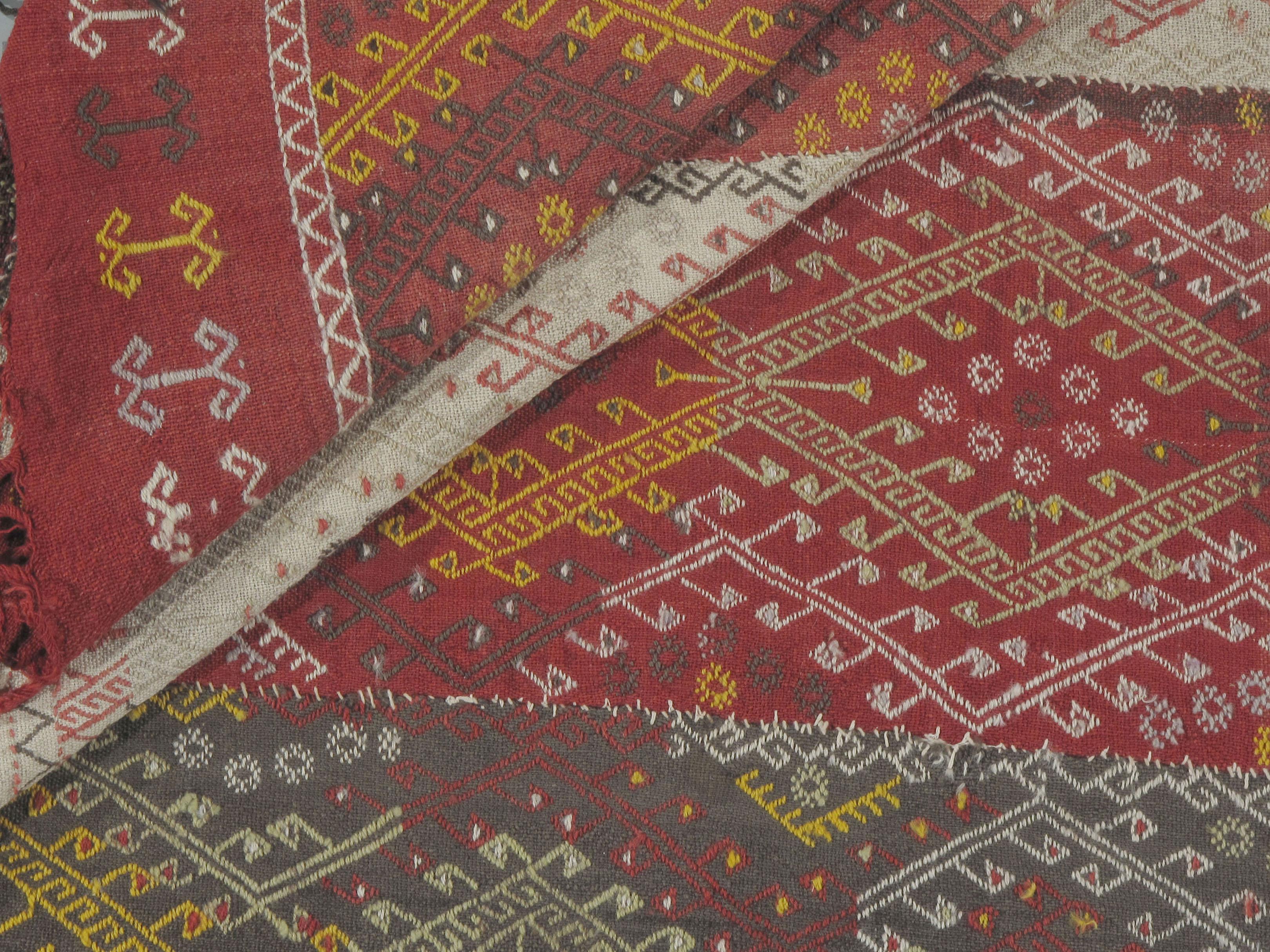 Tessitura antica a trama piatta Jajim 5'11 x 14'11 in vendita 6