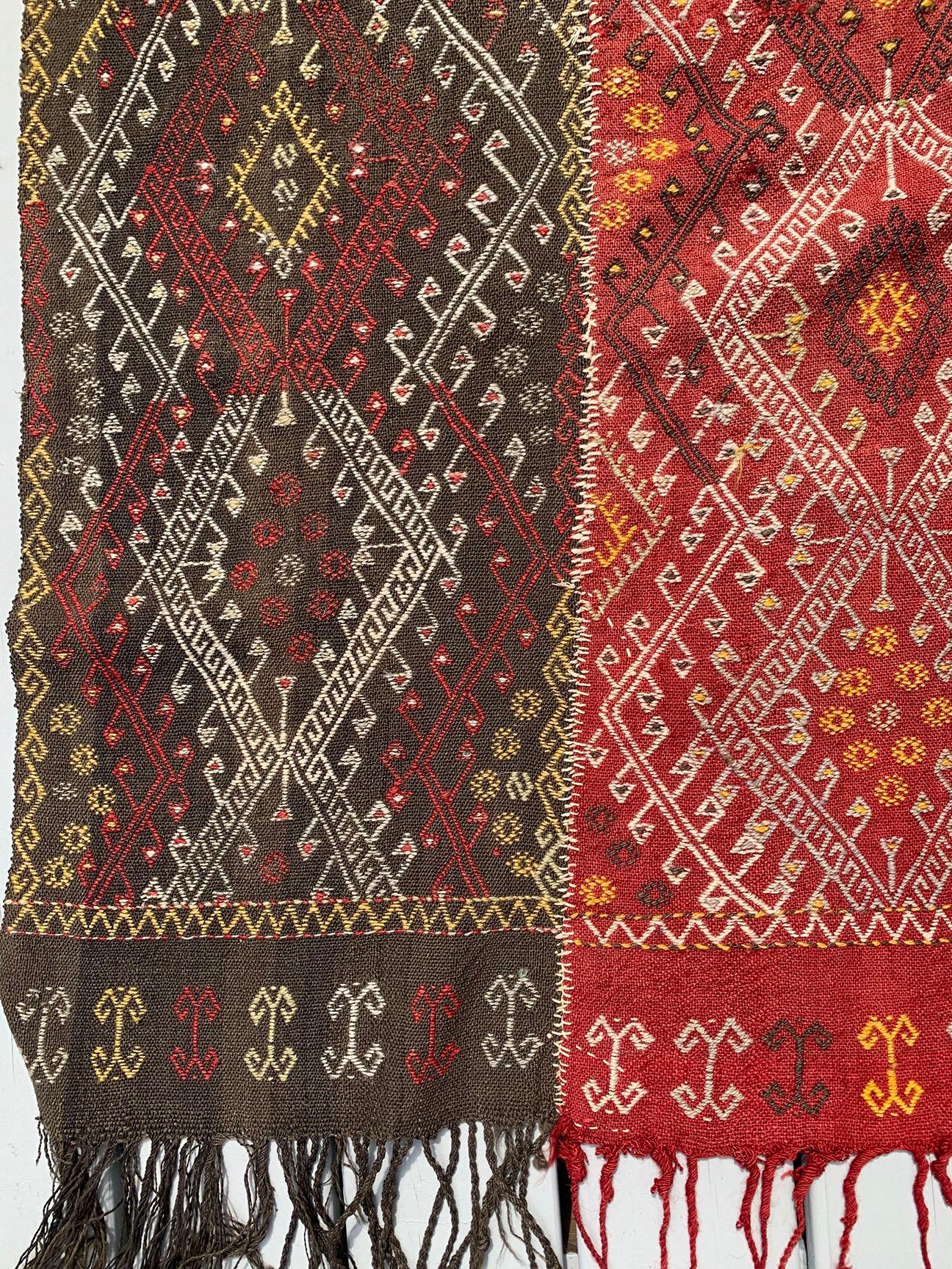 19th Century Antique Flatweave Jajim Weaving 5'11 x 14'11. For Sale