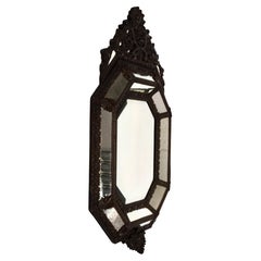 Antique Flemish 19th Century Marginal  Repousse Mirror, circa 1880