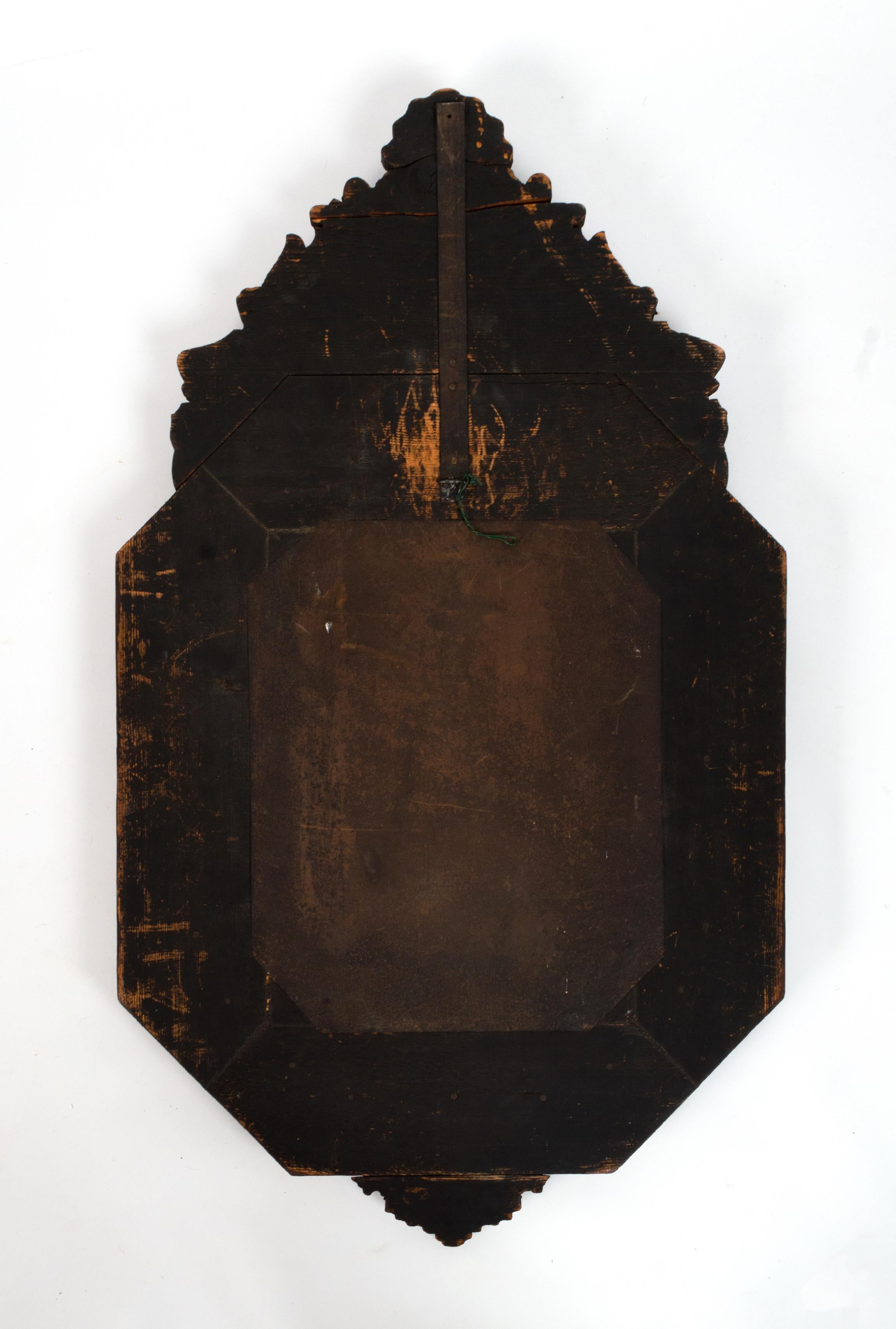 Antique Flemish 19th Century Marginal  Repousse Mirror, circa 1880 For Sale 1
