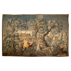 Antique Flemish Pastoral Tapestry, circa 1740, 8'6 x 13'2