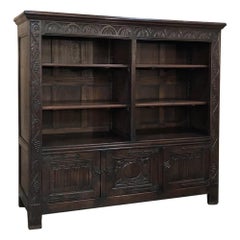 Antique Flemish Renaissance Bookcase