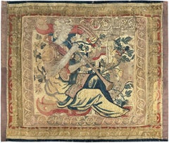 Antiguo Tapiz Flamenco 91cm×122cm Musical 3x4 Panel Decorativo Tapiz c.1650