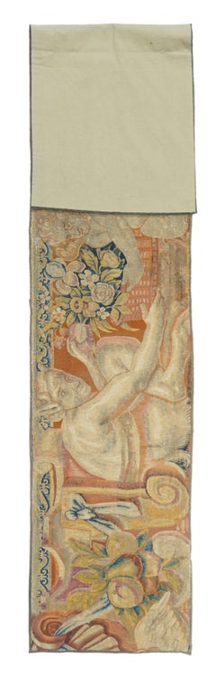 Tapis à panneaux de tapisserie flamand ancien 1''7'''' x 8''3''''''