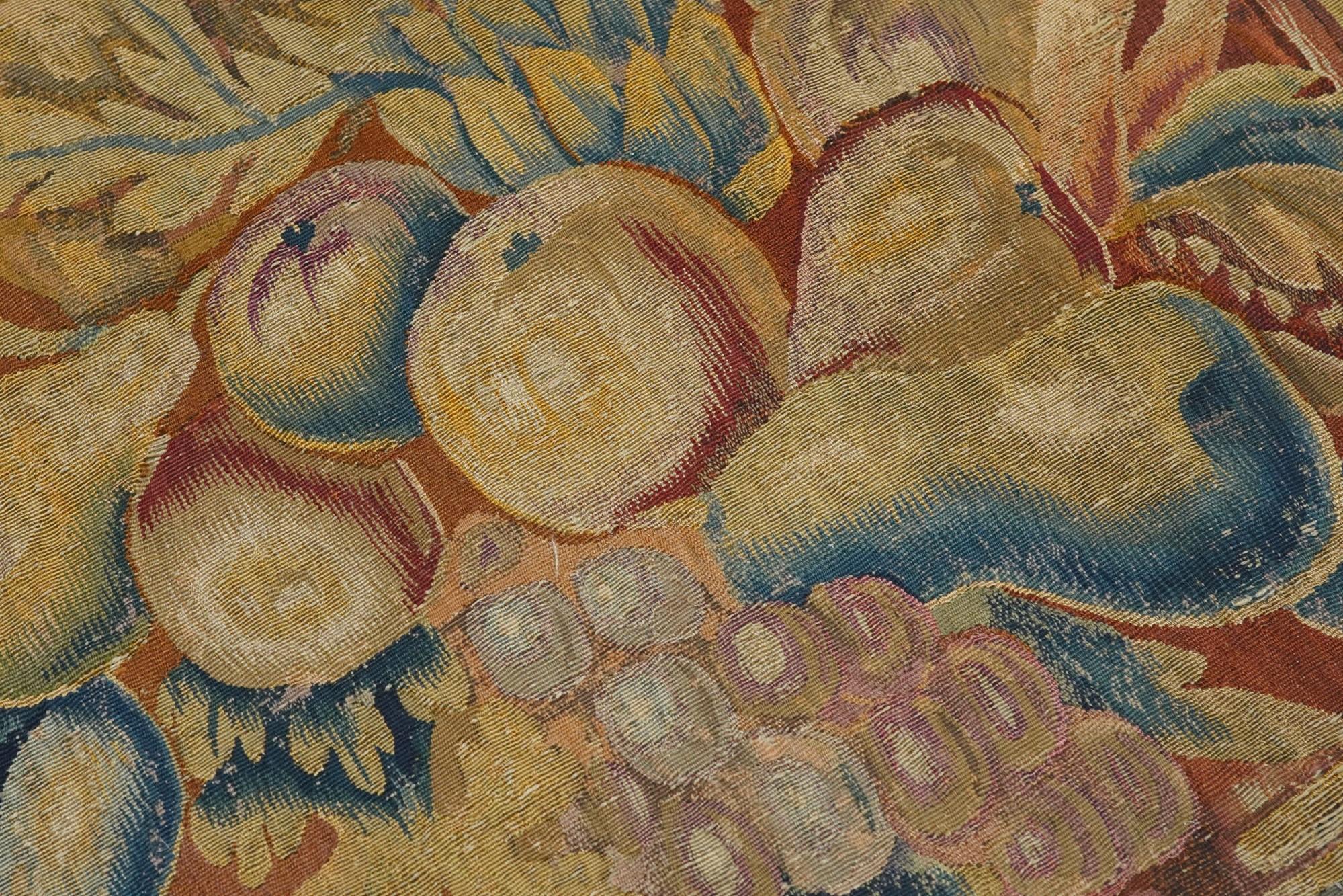 Antique Flemish Tapestry Panel Rug 1'7'' x 8'3'' For Sale 1