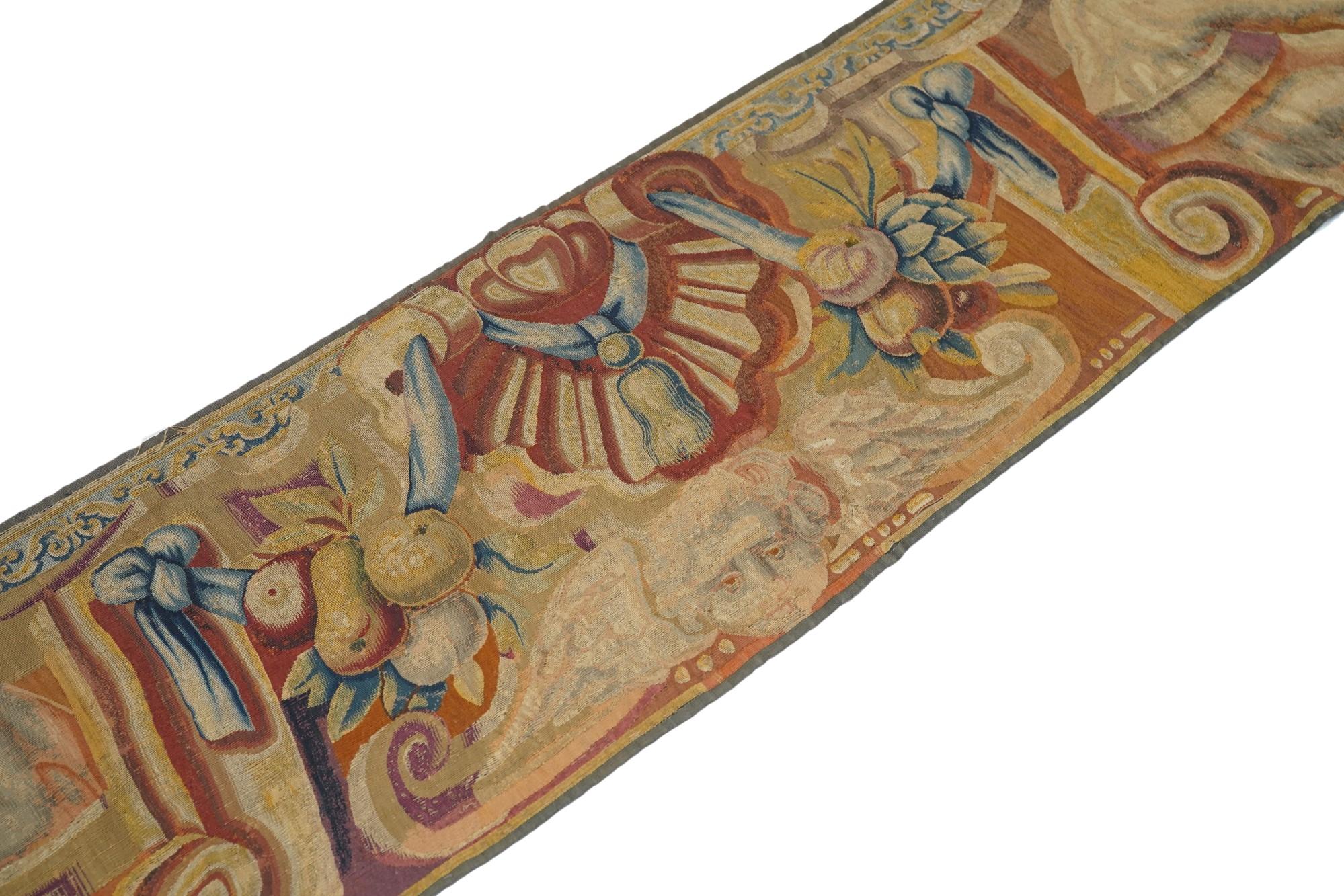 Antiker flämischer Gobelin-Paneel-Teppich (Wolle) im Angebot