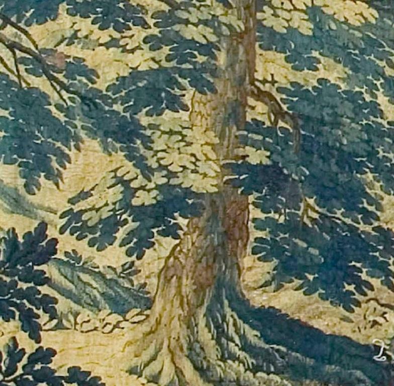 Dutch Antique Flemish Verdure Tapestry 9'6 x 12'2 For Sale